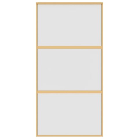 DRZWI PRZESUWNE ZŁOTE 102,5X205CM MROŻONE SZKŁO ESG