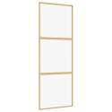 DRZWI PRZESUWNE ZŁOTE 76X205CM PRZEZROCZYSTE SZKŁO ESG