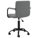VidaXL Obrotowe krzesło biurowe, ciemnoszare, tapicerowane aksamitem