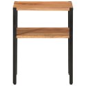 STOLIK BOCZNY 35X35X45 LITE DREWNO AKACJI I ŻELAZO