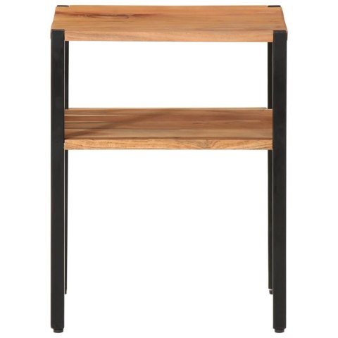 STOLIK BOCZNY 35X35X45 LITE DREWNO AKACJI I ŻELAZO