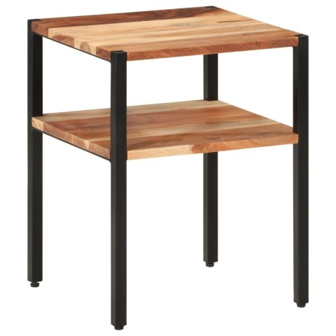 STOLIK BOCZNY 35X35X45 LITE DREWNO AKACJI I ŻELAZO