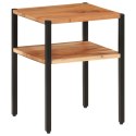 STOLIK BOCZNY 35X35X45 LITE DREWNO AKACJI I ŻELAZO