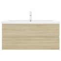 SZAFKA Z WBUDOWANĄ UMYWALKĄ KOLOR DĄB SONOMA