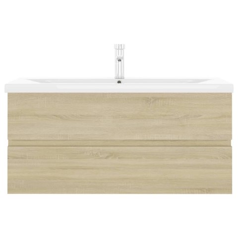 SZAFKA Z WBUDOWANĄ UMYWALKĄ KOLOR DĄB SONOMA