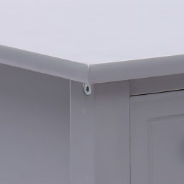 STOLIK BOCZNY SZARY 40X40X40CM DREWNO PAULOWNIA