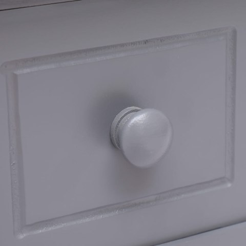 STOLIK BOCZNY SZARY 40X40X40CM DREWNO PAULOWNIA