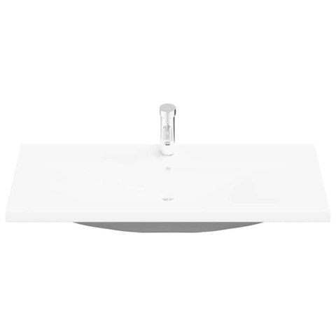 SZAFKA POD UMYWALKĘ Z DRZWIAMI CZARNY DĄB 100X39X62CM