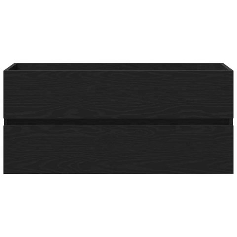 SZAFKA POD UMYWALKĘ Z DRZWIAMI CZARNY DĄB 100X39X62CM