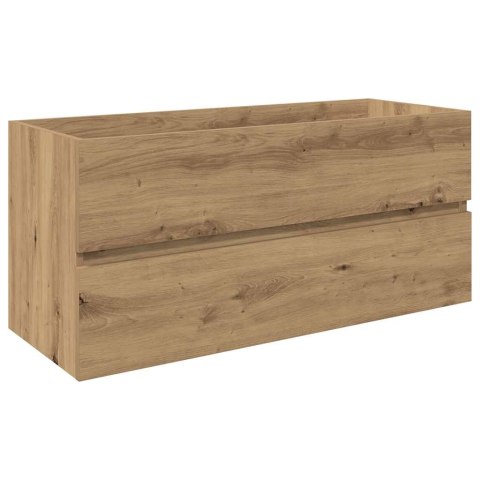 SZAFKA POD UMYWALKĘ Z WBUDOWANĄ UMYWALKĄ I BATERIĄ DĄB ARTISAN