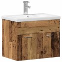 ZESTAWY BRĄZOWY BIAŁY 60X38.5X46CM DREWNO LITE CERAMIKA