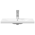 ZESTAWY BRĄZOWY BIAŁY 60X38.5X46CM DREWNO LITE CERAMIKA