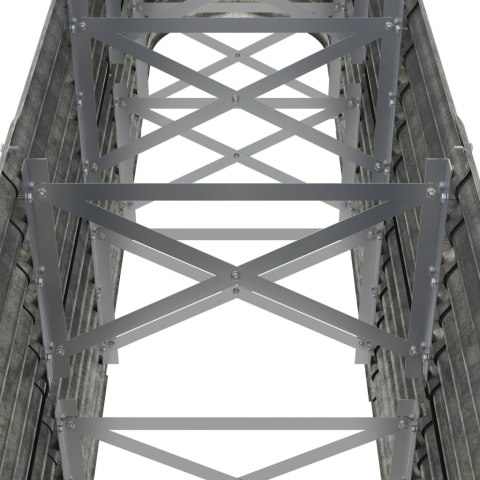 PODWYŻSZONA DONICA STAL OCYNKOWANA 224X40X68CM