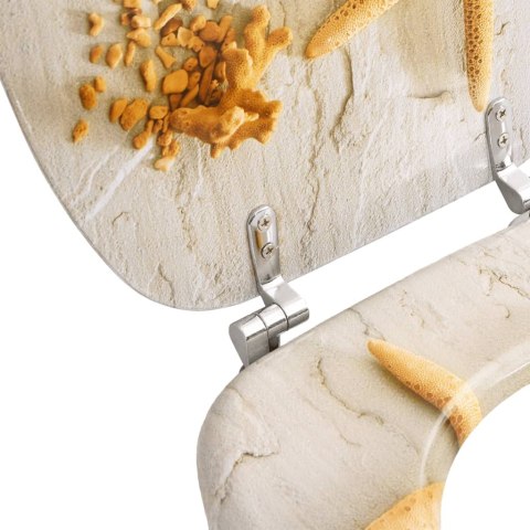 DESKA KLOZETOWA 2 SZT. Z NADRUKIEM ROZGWIAZDY