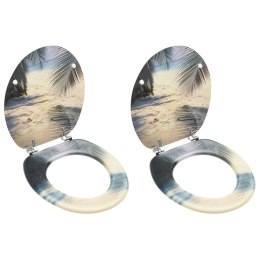 DESKI SEDESOWE 2 SZT. MOTYW PLAŻY