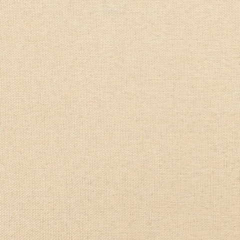 VidaXL Obrotowe krzesło biurowe, kremowe, tapicerowane tkaniną