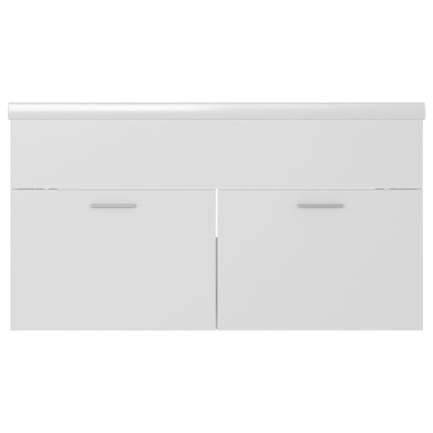 SZAFKA Z WBUDOWANĄ UMYWALKĄ BIAŁA