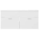 SZAFKA Z WBUDOWANĄ UMYWALKĄ BIAŁA 100X38,5X46CM