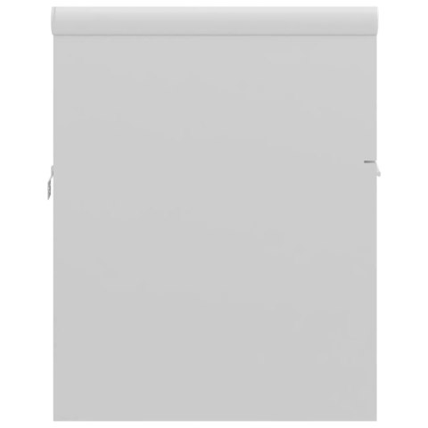 SZAFKA Z WBUDOWANĄ UMYWALKĄ BIAŁA POŁYSK