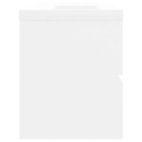 SZAFKA Z WBUDOWANĄ UMYWALKĄ BIAŁA