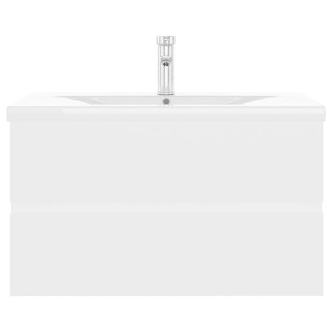 SZAFKA Z WBUDOWANĄ UMYWALKĄ BIAŁA