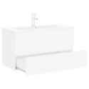 SZAFKA Z WBUDOWANĄ UMYWALKĄ BIAŁA