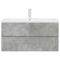2-CZĘŚCIOWY ZESTAW MEBLI ŁAZIENKOWYCH SZAROŚĆ BETONU