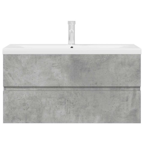 2-CZĘŚCIOWY ZESTAW MEBLI ŁAZIENKOWYCH SZAROŚĆ BETONU