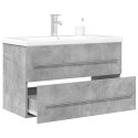 2-CZĘŚCIOWY ZESTAW MEBLI ŁAZIENKOWYCH SZAROŚĆ BETONU