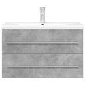 2-CZĘŚCIOWY ZESTAW MEBLI ŁAZIENKOWYCH SZAROŚĆ BETONU