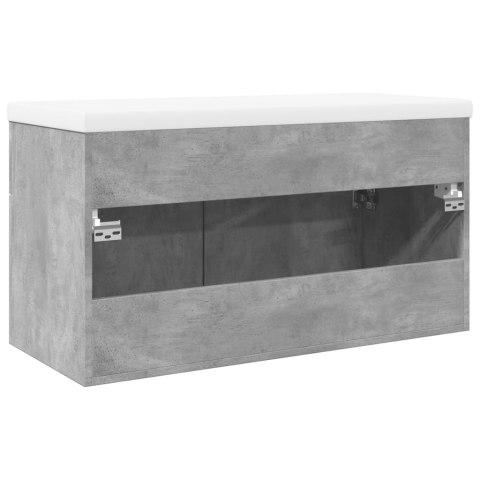 SZAFKA ŁAZIENKOWA Z WBUDOWANĄ UMYWALKĄ BETONOWA SZAROŚĆ