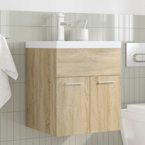 SZAFKA POD UMYWALKĘ ŁAZIENKOWĄ Z WBUDOWANĄ UMYWALKĄ I BATERIĄ