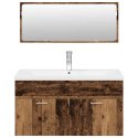 3-CZĘŚCIOWY ZESTAW MEBLI ŁAZIENKOWYCH KOLOR STAREGO DREWNA