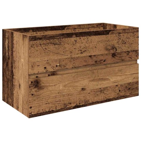 3-CZĘŚCIOWY ZESTAW MEBLI ŁAZIENKOWYCH KOLOR STAREGO DREWNA