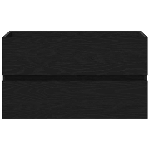 SZAFKA POD UMYWALKĘ Z DRZWIAMI CZARNY DĄB 80X39X62CM