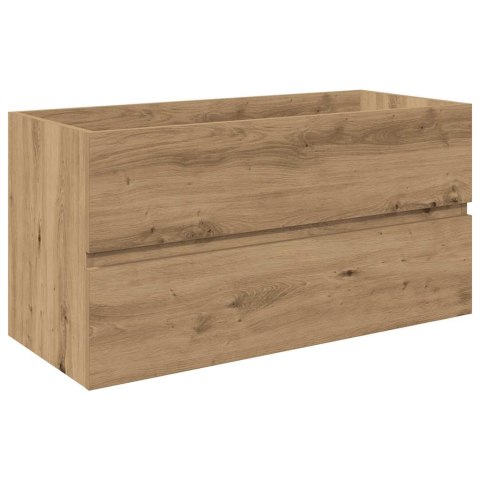 SZAFKA POD UMYWALKĘ Z WBUDOWANĄ UMYWALKĄ I BATERIĄ DĄB ARTISAN