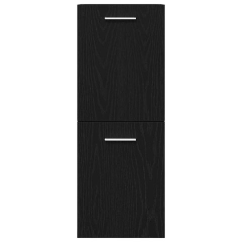 ZESTAW MEBLI ŁAZIENKOWYCH 4 SZT. CZARNY DĄB 80X38.5X45CM