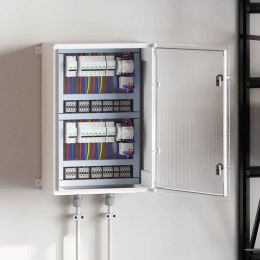 VidaXL Szafka kontrolna Szary 50 x 24.5 x 70 cm Plastik ABS