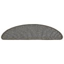 MATY NA SCHODY 15 SZT. 56X17X3CM SZARE PÓŁOKRĄGŁE