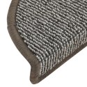 MATY NA SCHODY 15 SZT. 56X17X3CM SZARE PÓŁOKRĄGŁE