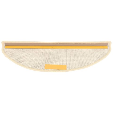 MATY NA SCHODY 15 SZT. 65X21X4CM BIAŁE I BRĄZOWE PÓŁOKRĄGŁE DUŻE