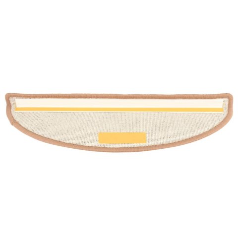 MATY NA SCHODY 15 SZT. 65X21X4CM JASNOBRĄZOWE PÓŁOKRĄGŁE DUŻE