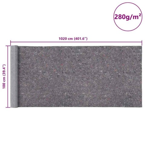 FILCOWE MATY MALARSKIE 2 SZT. 10M 280G/M² SZARE
