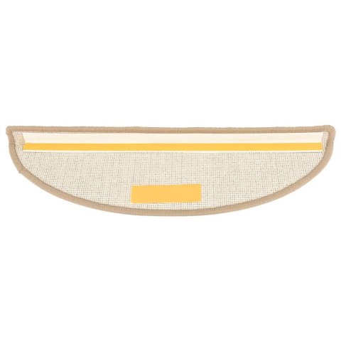 MATY NA SCHODY 15 SZT. 56X17X3CM BRĄZOWE PÓŁOKRĄGŁE