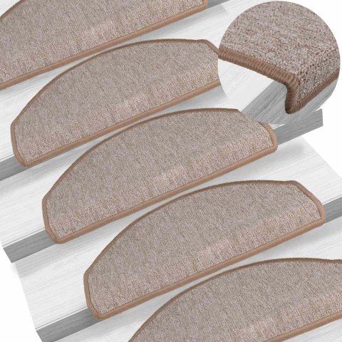 MATY NA SCHODY 30 SZT. 65X24X4CM JASNOBRĄZOWE PÓŁOKRĄGŁE DUŻE