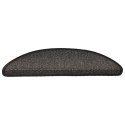 SAMOPRZYLEPNE NAKŁADKI NA SCHODY 15 SZT. 56X17X3CM ANTRACYT