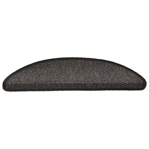SAMOPRZYLEPNE NAKŁADKI NA SCHODY 15 SZT. 56X17X3CM ANTRACYT