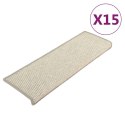 MATY NA SCHODY 15 SZT. 65X21X4CM SREBRNE PROSTOKĄTNE KRAWĘDZIE