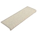 MATY NA SCHODY 15 SZT. 65X21X4CM SREBRNE PROSTOKĄTNE KRAWĘDZIE