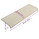 MATY NA SCHODY 15 SZT. 65X21X4CM SREBRNE PROSTOKĄTNE KRAWĘDZIE